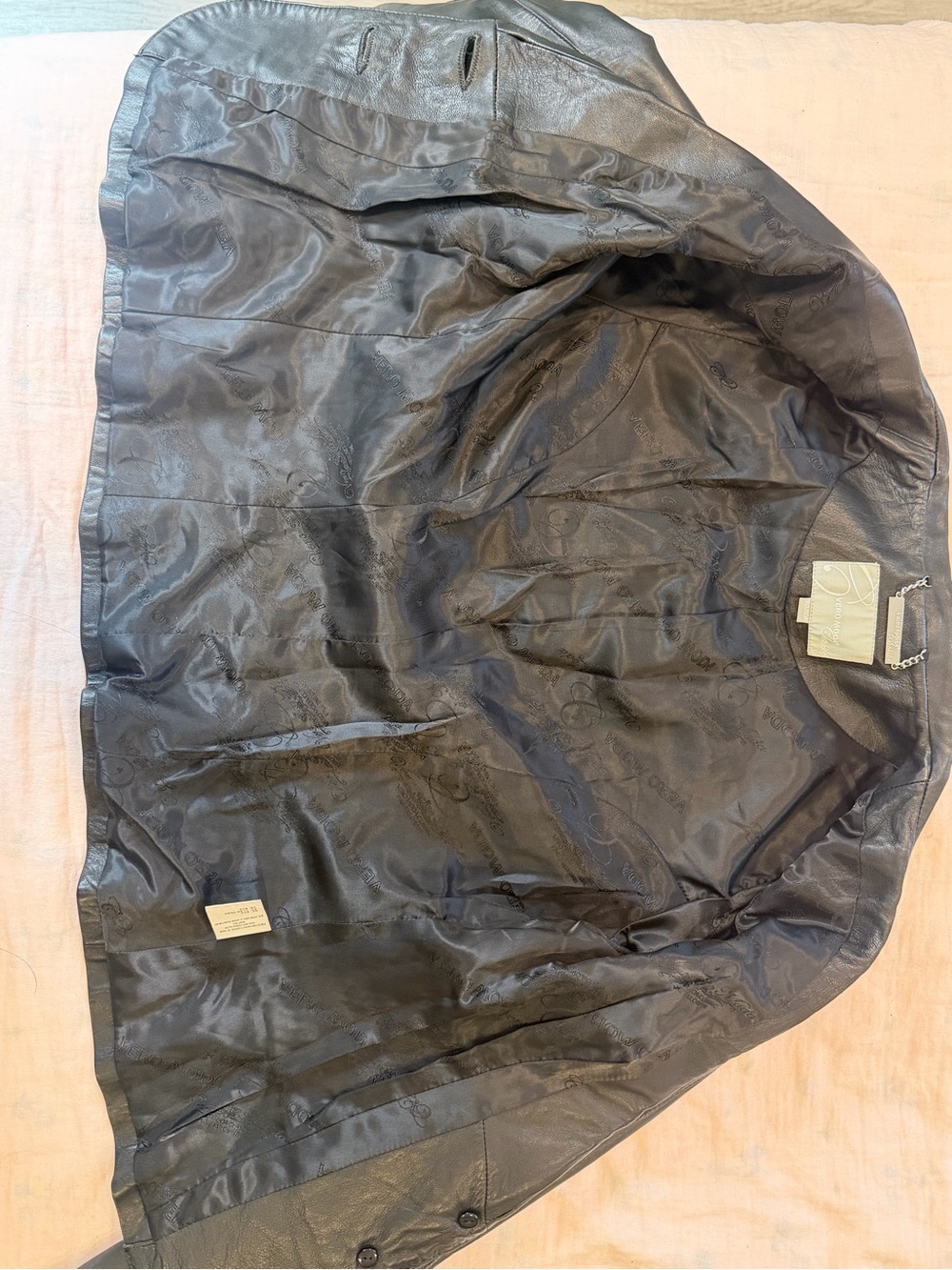 Vantage Vero Moda sheep Leather Jacket Saga Fox Fur Collar XS - Picture 8 of 11